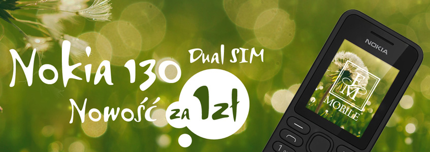 Klasyczna Nokia 130 Dual SIM za 1 zł
